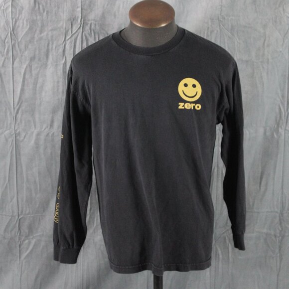 Skateboard Shirt - Zero Skateboards Smiley Face Graphic - Picture 1 of 8